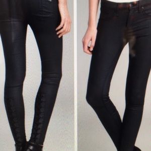 rag & bone lace up jeans